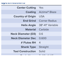 27785 .6250 DIA .7500 LOC X 3.1250 NECK .120CR COATED MA FORD