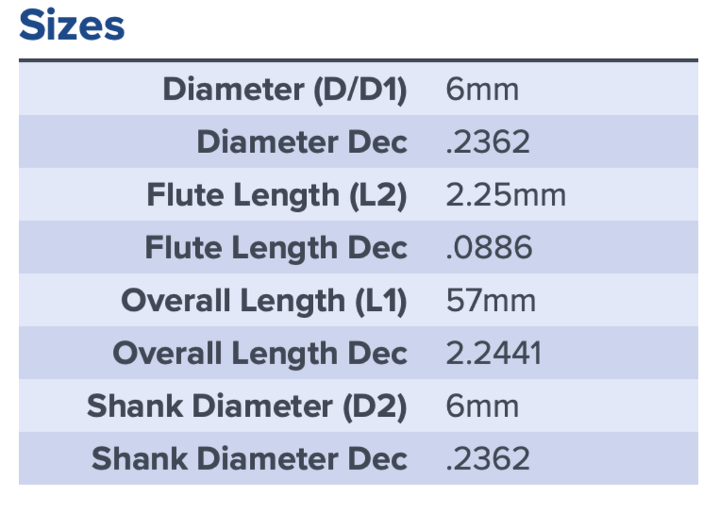 35026 .2360 DIA 90 DEG CHAMFER MILL