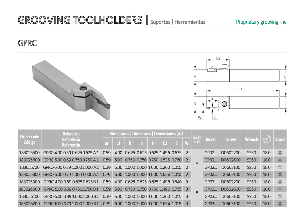 183025700 .079 WOC .390 DOC 1" SQ SHANK PALBIT