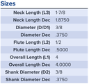 27749 .3750 DIA .5000 LOC X 1.8750 NECK COATED