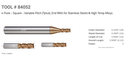84052 .1250 DIA .5000 LOC .2500 SHANK 4FL COATED QTV