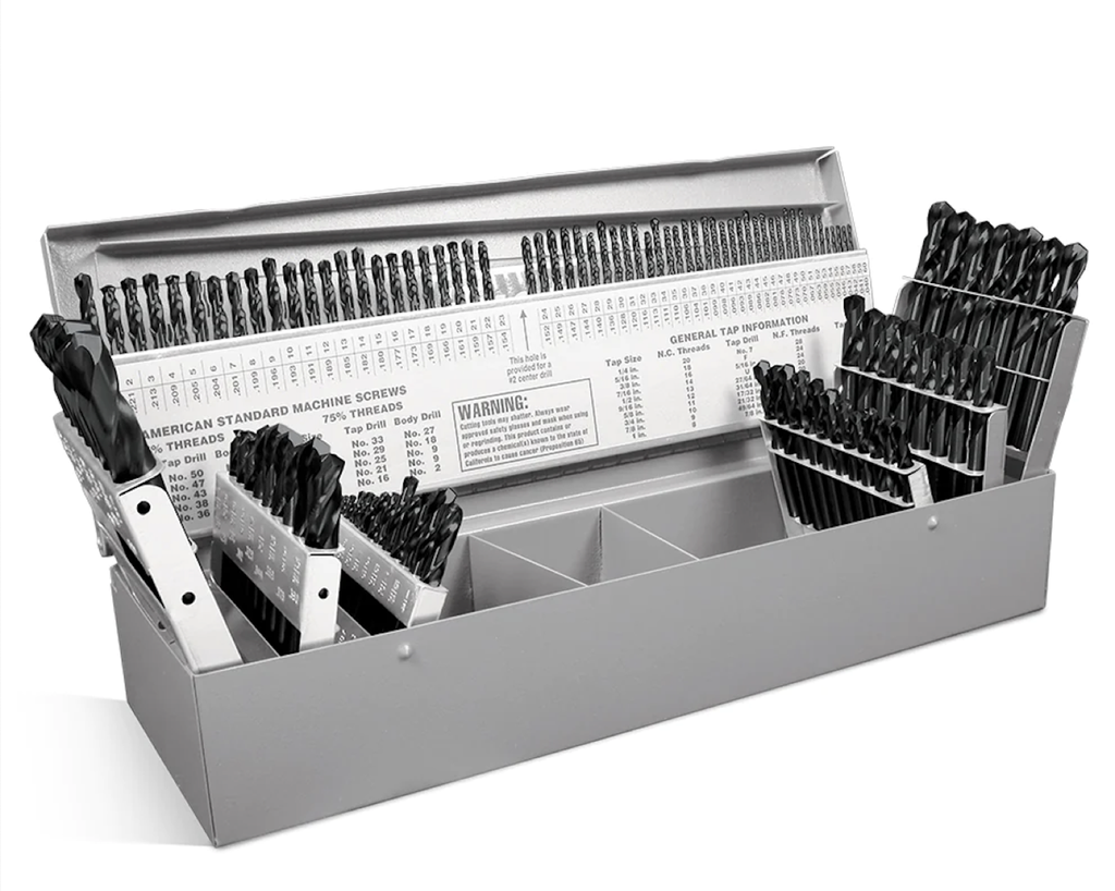 95090882   1/16” to 1/2”  &  A-Z  &  #1-#60 SET 115PC - SCREW MACHINE