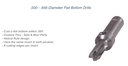 FB-656-3 .656 DIA 3XD FLAT BOTTOM DRILL K-TOOL