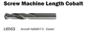 1081185 .3580 STUB DRILL COBALT 5/PACK NACHI