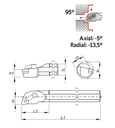 2120276IN 1" DIA BORE BAR SOLID STEEL PALBIT