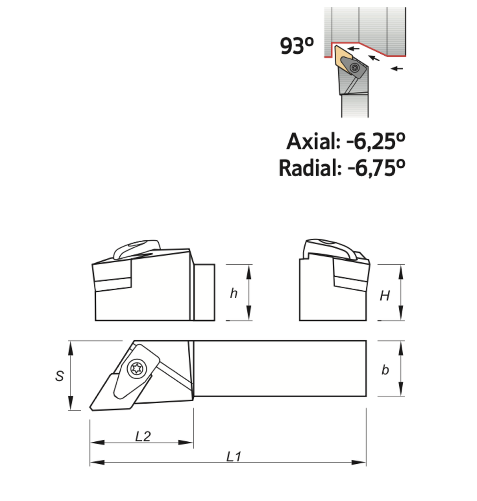 2122193IN 1" SHANK DNMG43* LH PALBIT