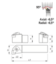2122466IN 1" SHANK CNMG43* LH PALBIT