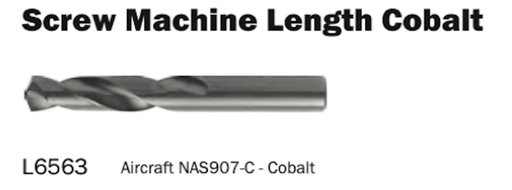 1080859 .2813 STUB DRILL COBALT 10/PACK NACHI